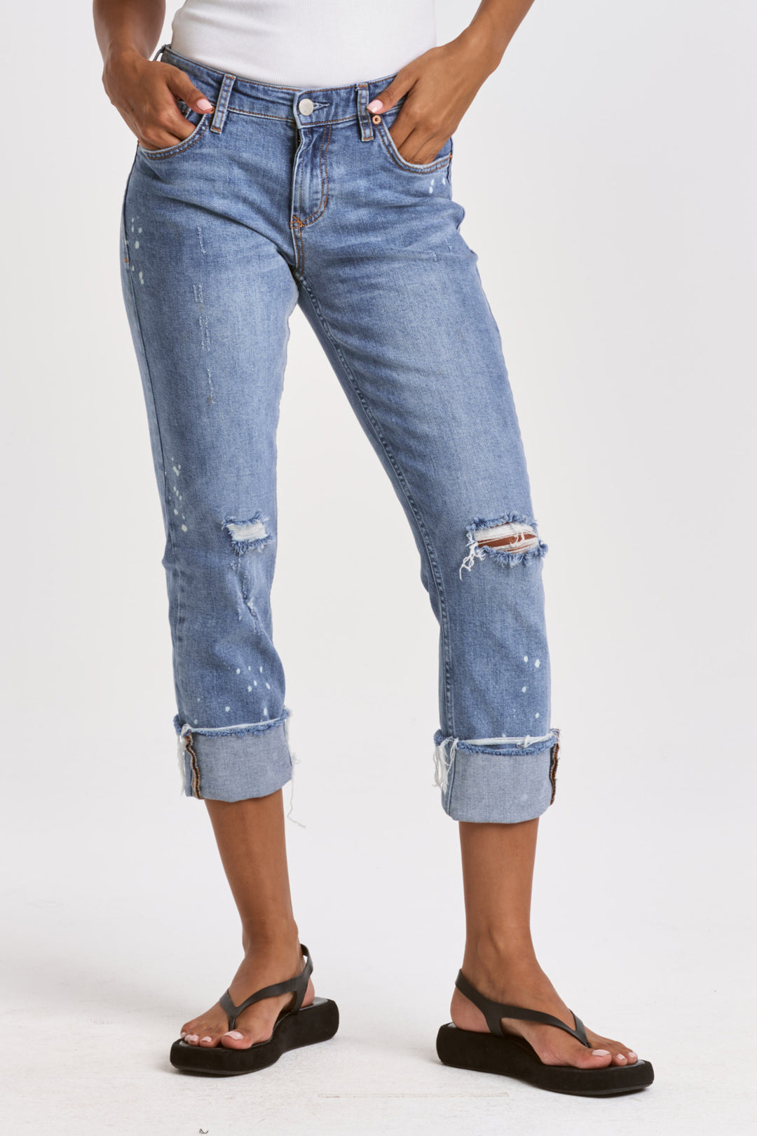 BLAIRED CUFFED DENIM-STAR VALLEY - Kingfisher Road - Online Boutique