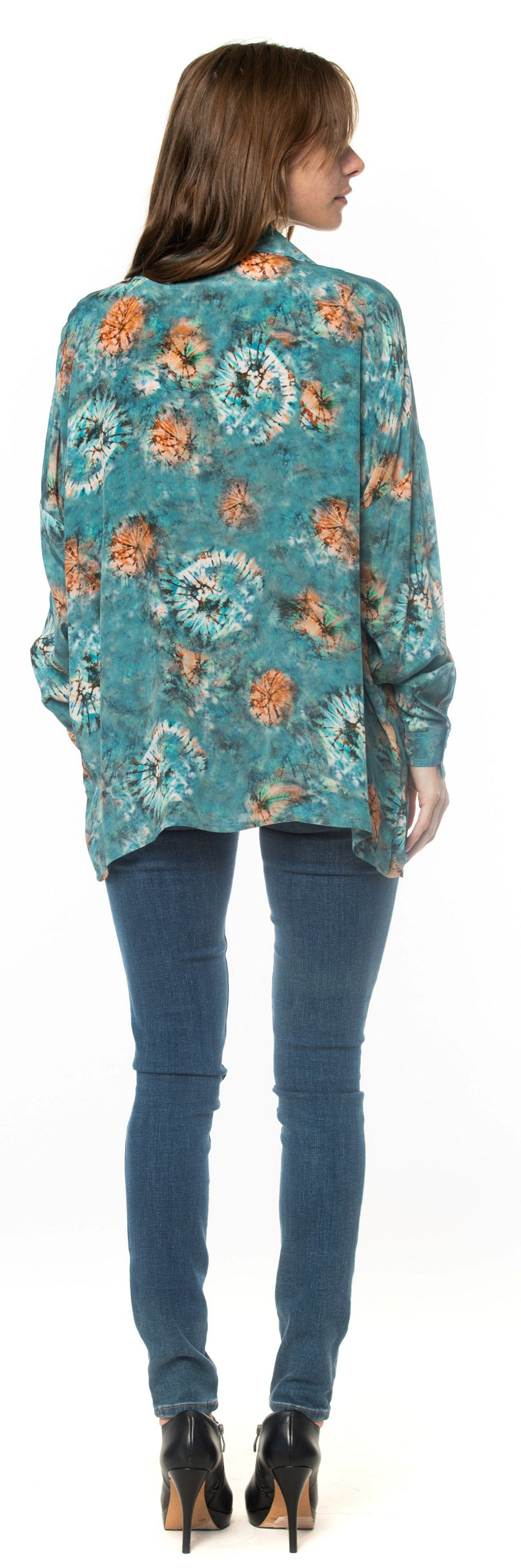 KENNEDY BUTTON DOWN TOP - AZURE - Kingfisher Road - Online Boutique