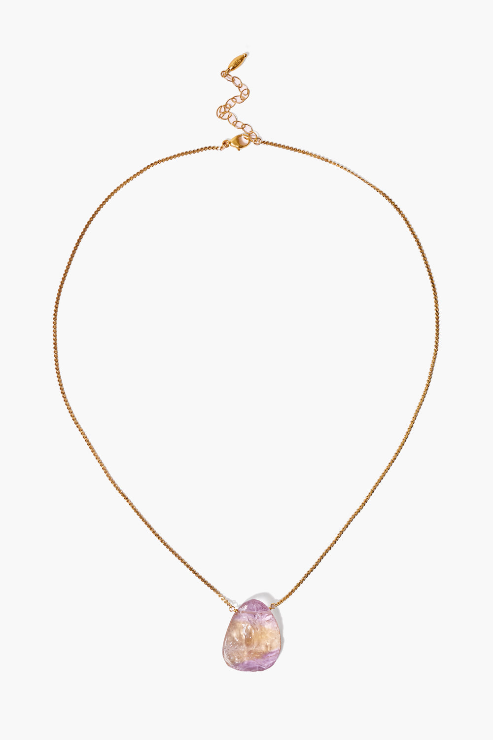 AMETHYST STONE GOLD NECKLACE - Kingfisher Road - Online Boutique