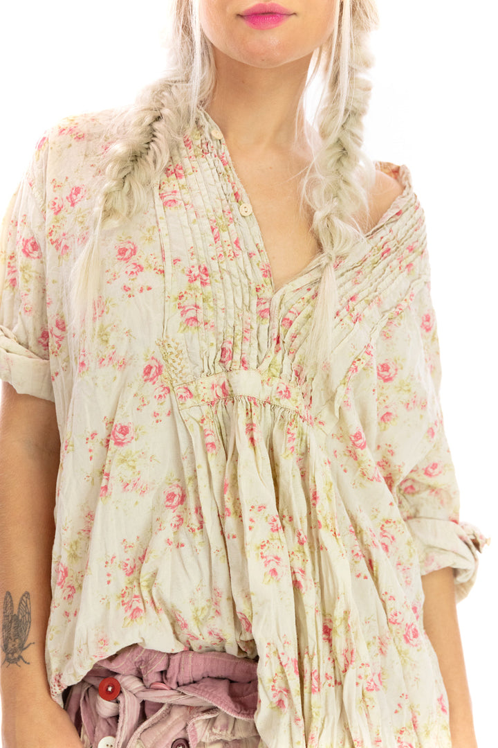 PRINT CORDELIA NIGHT SHIRT-LAKE OF ROSES - Kingfisher Road - Online Boutique