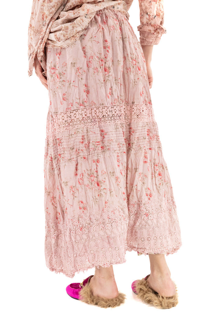 FLORAL EYELET KALI ROSE SKIRT-MOLLY - Kingfisher Road - Online Boutique