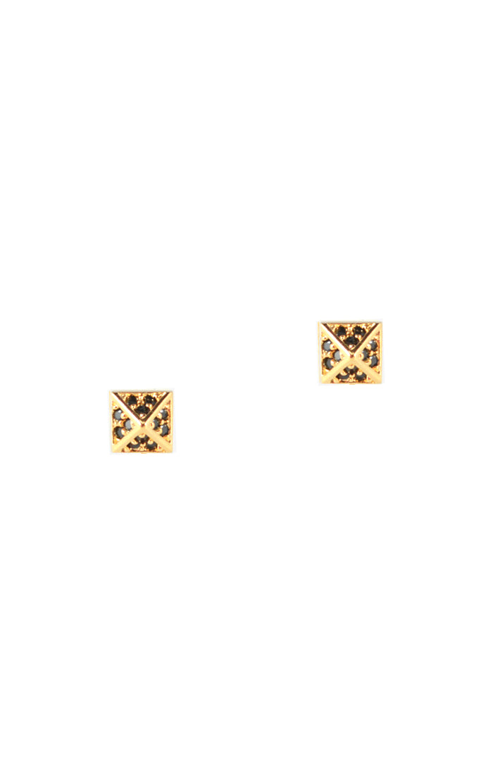 SMALL PYRAMID STUD EARRINGS - Kingfisher Road - Online Boutique