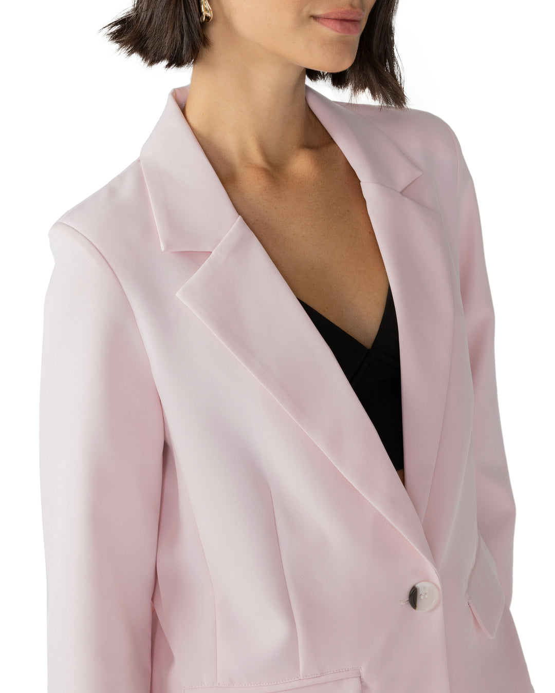 BRYCE WOVEN BLAZER - WASHED PINK