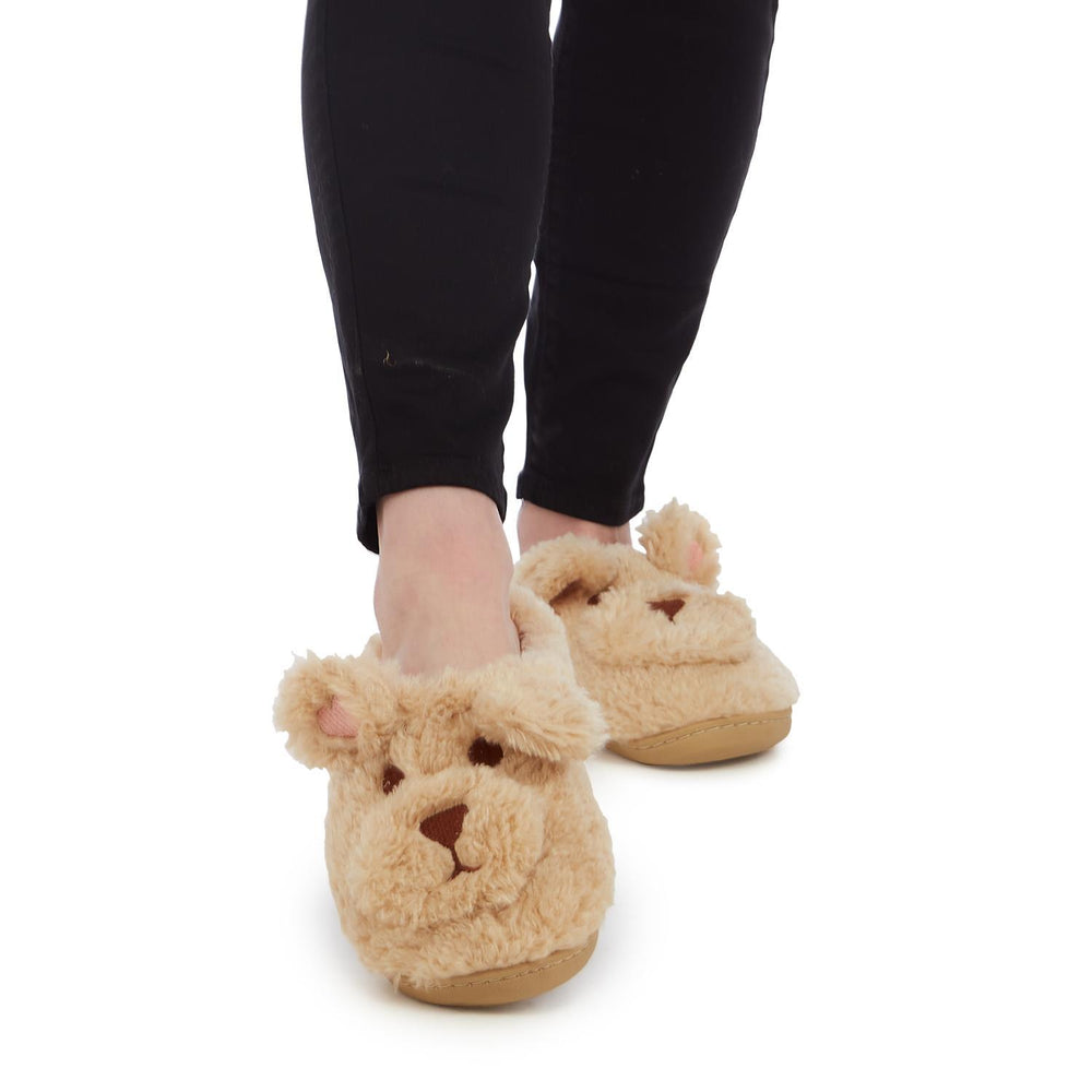 PLUSH TEDDY SLIPPERS - Kingfisher Road - Online Boutique