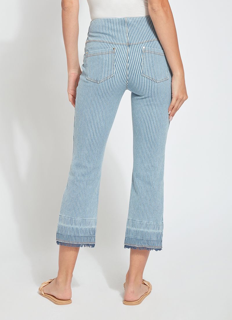 DARIA CONTRAST HEM DENIM PATTERN - Kingfisher Road - Online Boutique