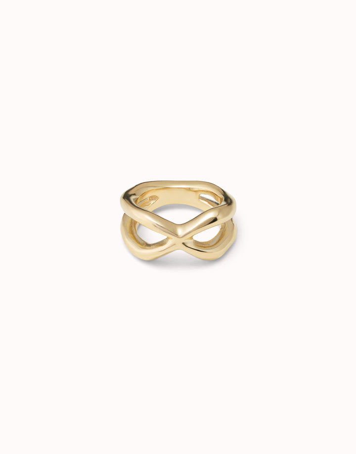 CROSSED RING - GOLD