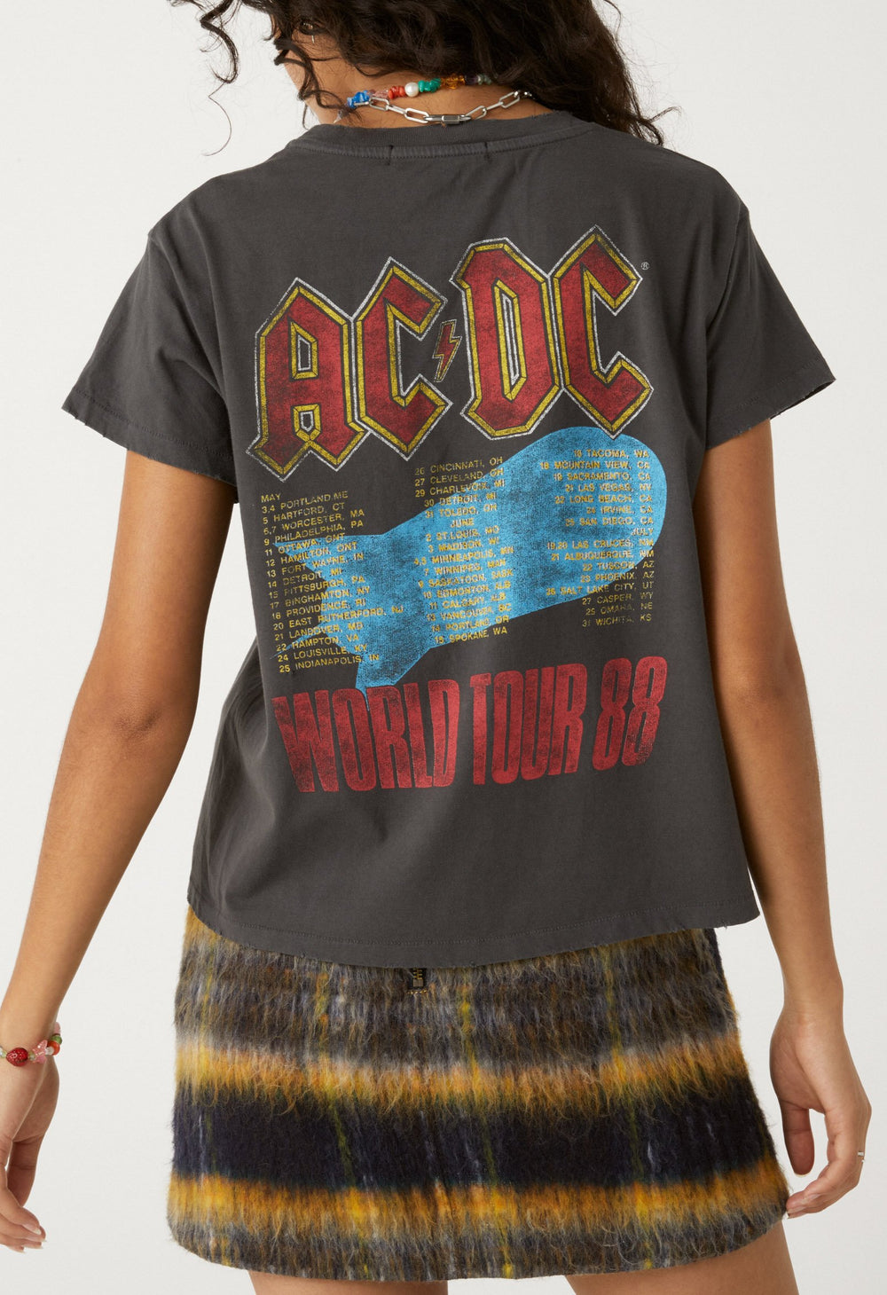 AC/DC HEAT SEEKER GIRLFRIEND TEE - Kingfisher Road - Online Boutique