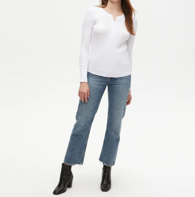 REGAN THERMAL HENLEY - WHITE - Kingfisher Road - Online Boutique