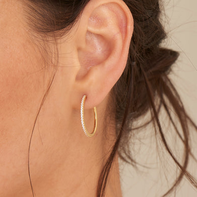 Kingfisher Road Ania Haie GLAM HOOP EARRINGS-GOLD