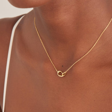 WAVE LINK NECKLACE-GOLD - Kingfisher Road - Online Boutique