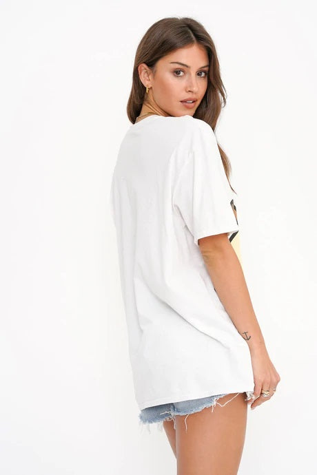 VINTAGE WHITE HOWDY OVERSIZED TEE - Kingfisher Road - Online Boutique