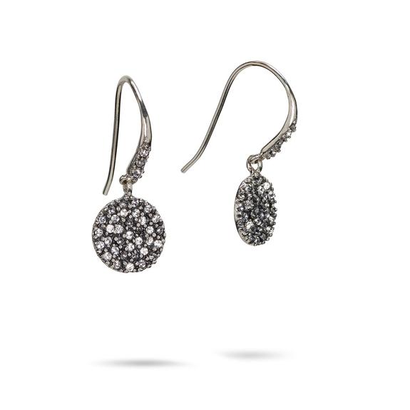 SILVER COSMOS DISC EARRINGS - Kingfisher Road - Online Boutique