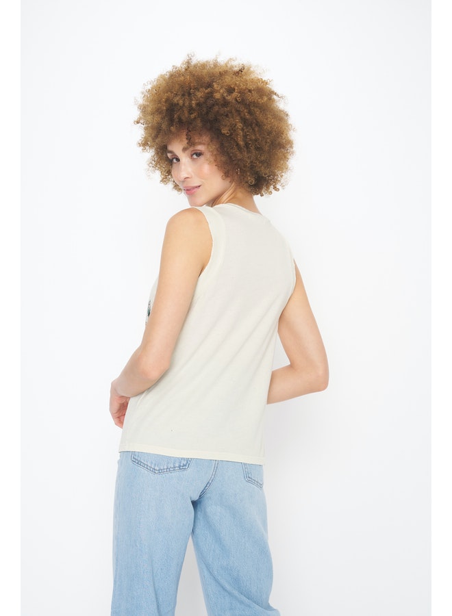 BRUSHED BONE JOSHUA TREE TANK - Kingfisher Road - Online Boutique