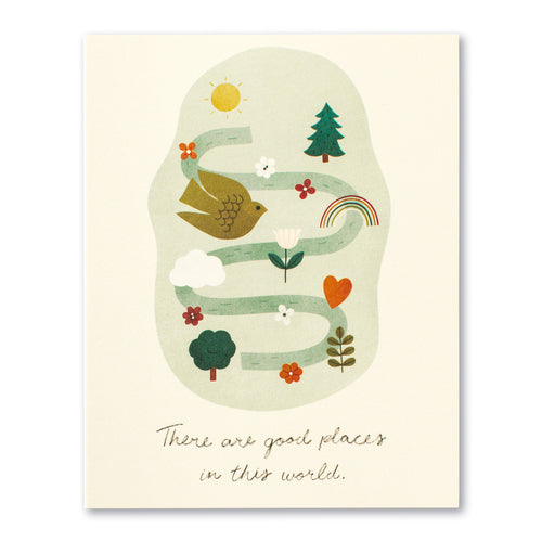"Good Places In The World" Thank You Card - Kingfisher Road - Online Boutique