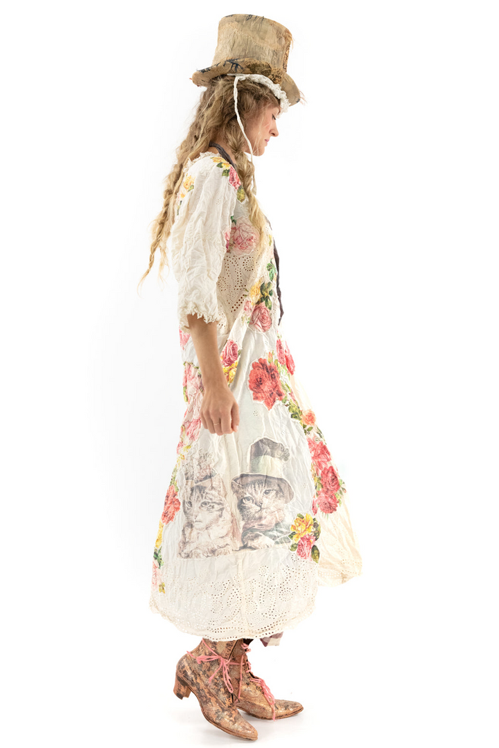 EYELET APPLIQUE CORONADO DRESS - MOONLIGHT - Kingfisher Road - Online Boutique