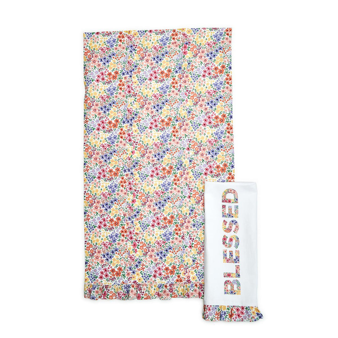 BLOOMS FLORAL PATTERN DISH TOWELS - Kingfisher Road - Online Boutique