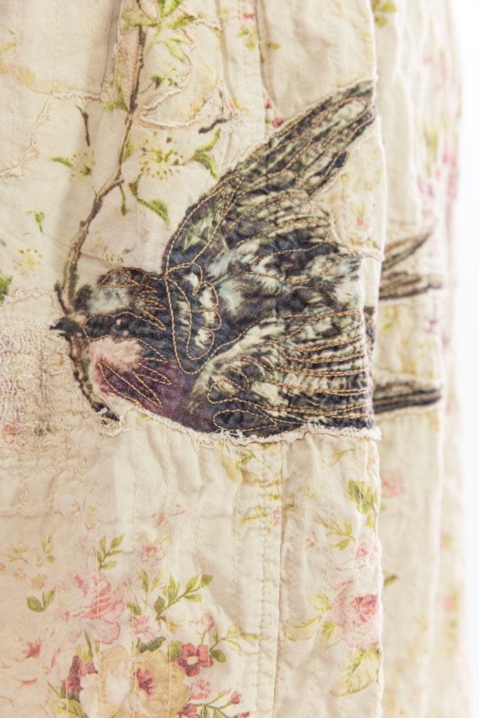 FLORAL PATCHWORK GARCON PANTS-RONIN - Kingfisher Road - Online Boutique