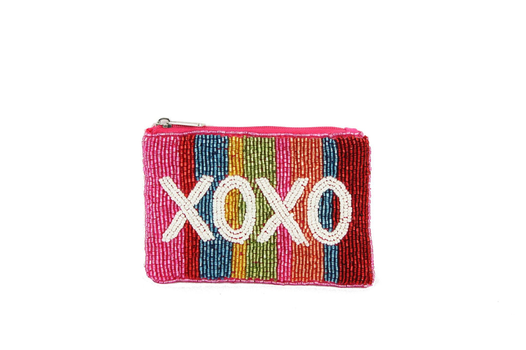 BEADED COIN PURSE-GLITTER RAINBOW - Kingfisher Road - Online Boutique