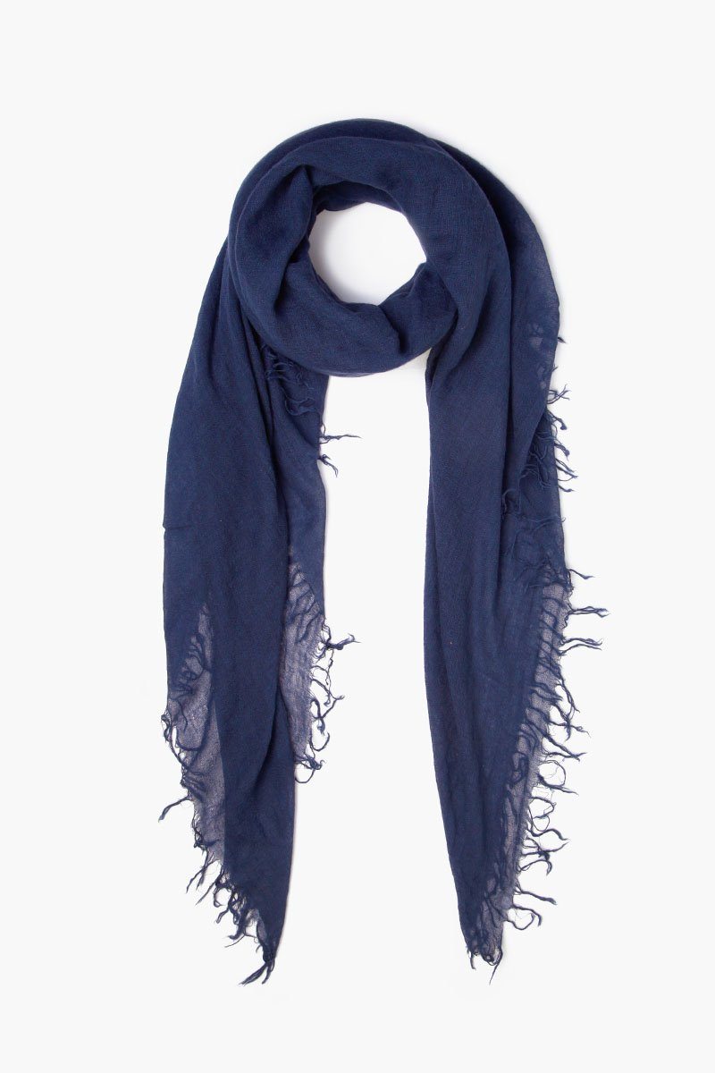 MEDIEVAL BLUE CASHMERE AND SILK SCARF - Kingfisher Road - Online Boutique