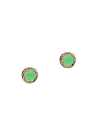 SMALL PAVE COLORED POSTS - Kingfisher Road - Online Boutique