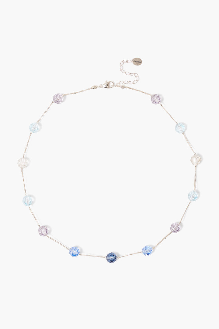 BLUE MIX CRYSTAL OMBRE NECKLACE - Kingfisher Road - Online Boutique
