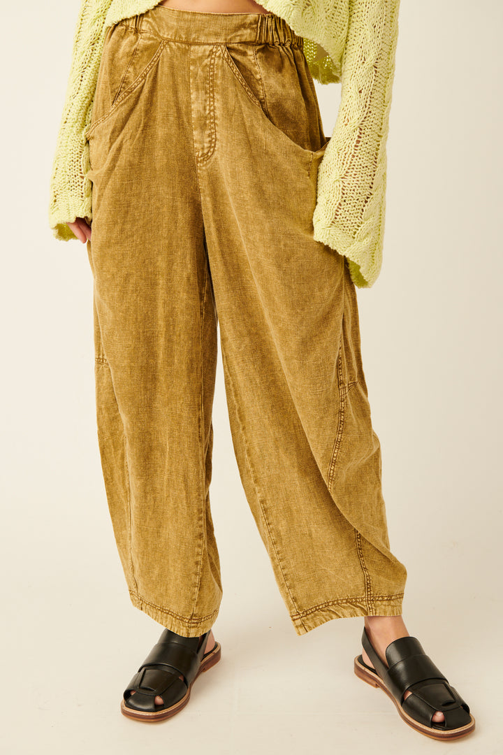 HIGH ROAD PULL ON BARREL PANT-CUMIN - Kingfisher Road - Online Boutique