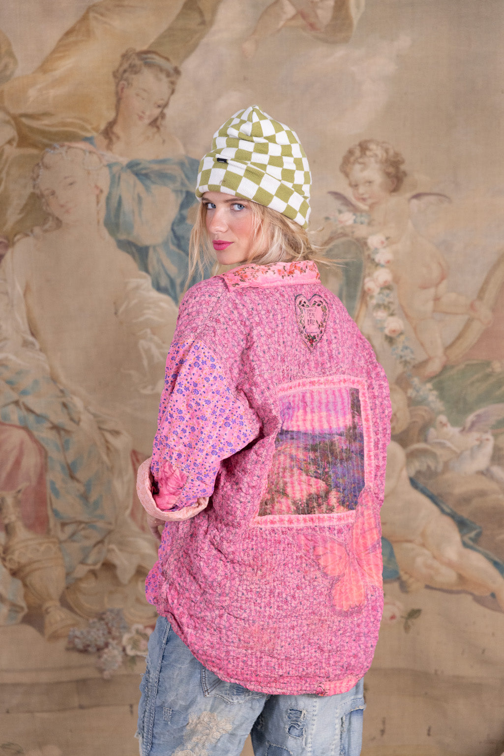 QUILTED FLORAL BOYFRIEND SHIRT-LA TUNA - Kingfisher Road - Online Boutique