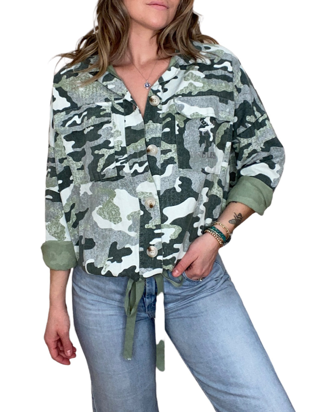 CAMO GREEN JACKET - Kingfisher Road - Online Boutique