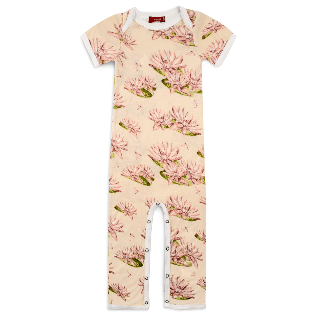 BAMBOO ROMPER-WATER LILY - Kingfisher Road - Online Boutique