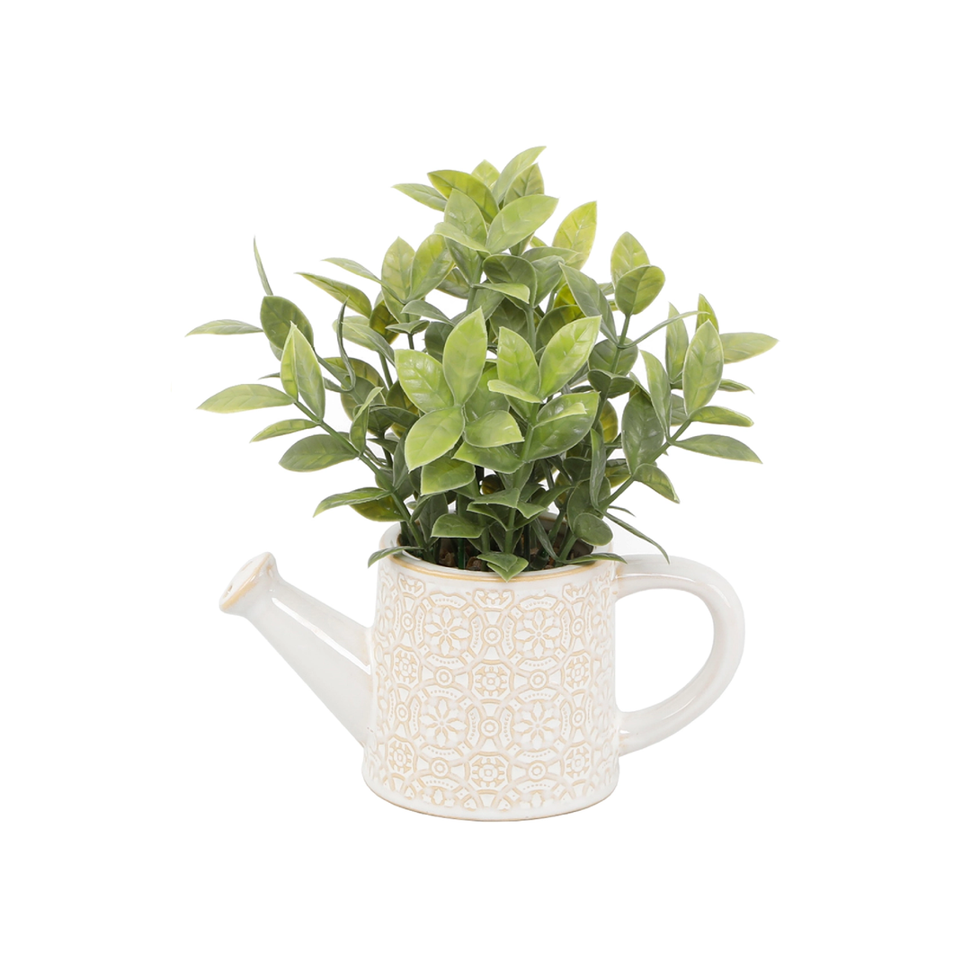 FAUX TEA LEAVES IN WATERING CAN POT - Kingfisher Road - Online Boutique