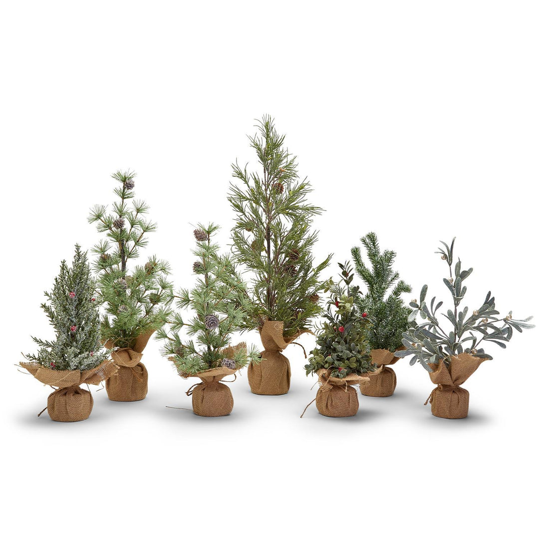 FROSTED EVERGREEN TREES-SM - Kingfisher Road - Online Boutique