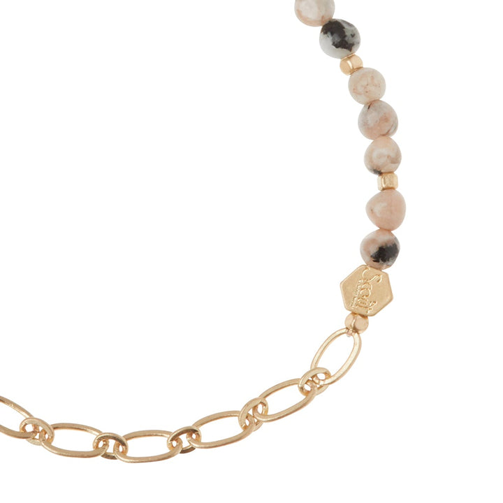 MINI STONE/CHAIN STACKING BRACELET-GOLD - Kingfisher Road - Online Boutique