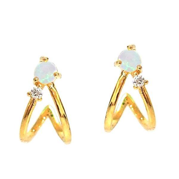 OPAL CAGE EARRINGS - Kingfisher Road - Online Boutique