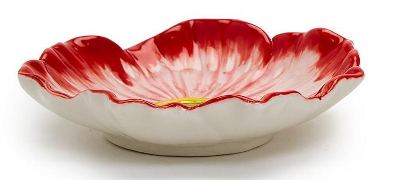 HAND-PAINTED FLOWER TRINKET TRAY - Kingfisher Road - Online Boutique