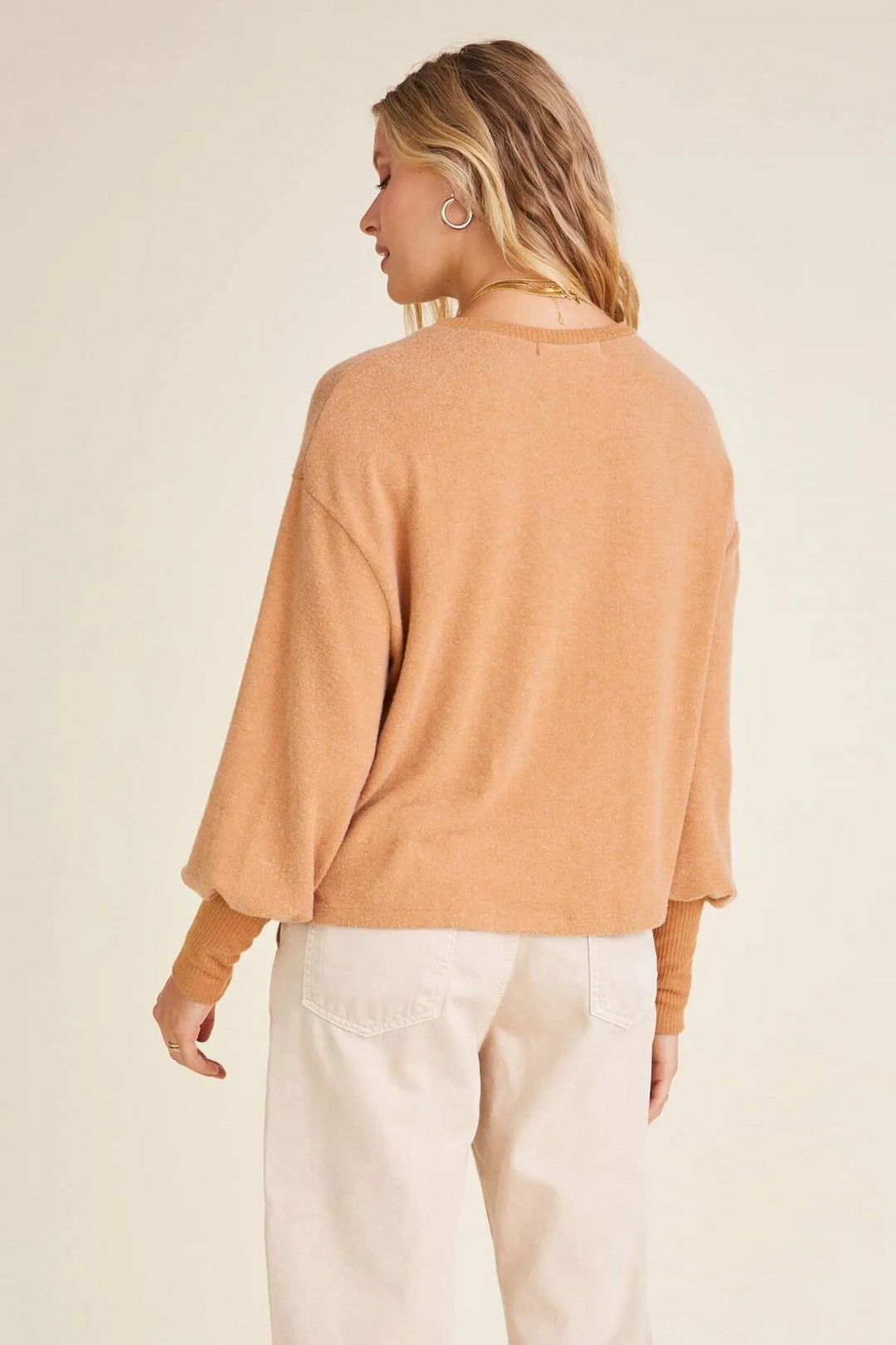 KAIN HEATHERED COZY CREW - Kingfisher Road - Online Boutique