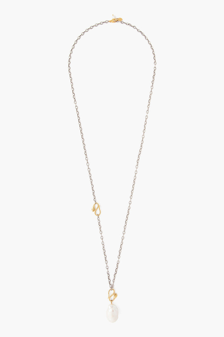 WHITE PEARL GOLD NECKLACE - Kingfisher Road - Online Boutique