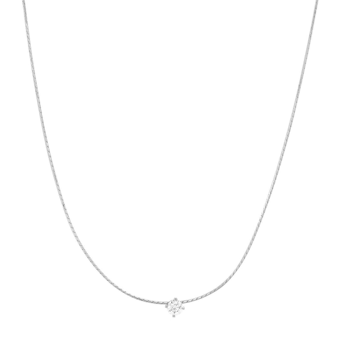 SNAKE CHAIN w/ CZ CENTER STONE - Kingfisher Road - Online Boutique