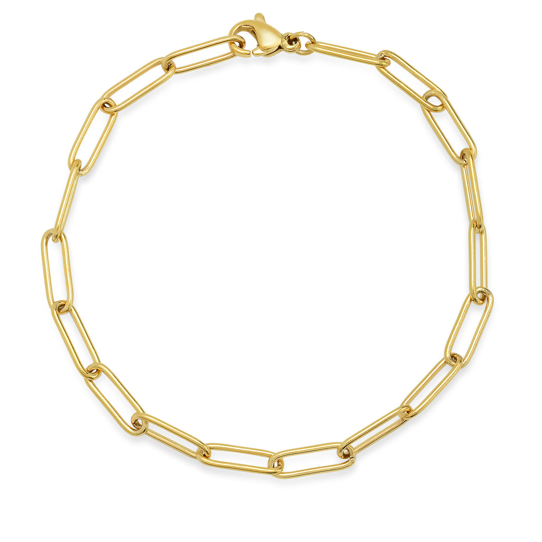 CABLE CHAIN OVAL LINK BRACELET - Kingfisher Road - Online Boutique