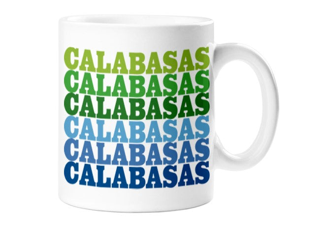 COOL GRAPHIC MUG-CALABASAS - Kingfisher Road - Online Boutique