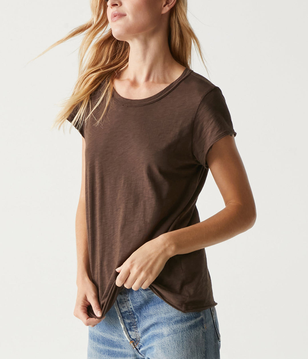 TRUDY CREW NECK TOP-JAVA - Kingfisher Road - Online Boutique