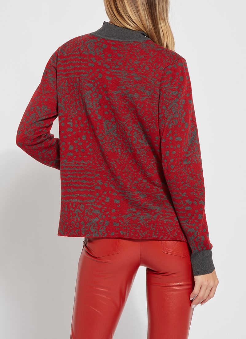 MIXED ANIMAL JESSIE CROPPED SWEATER