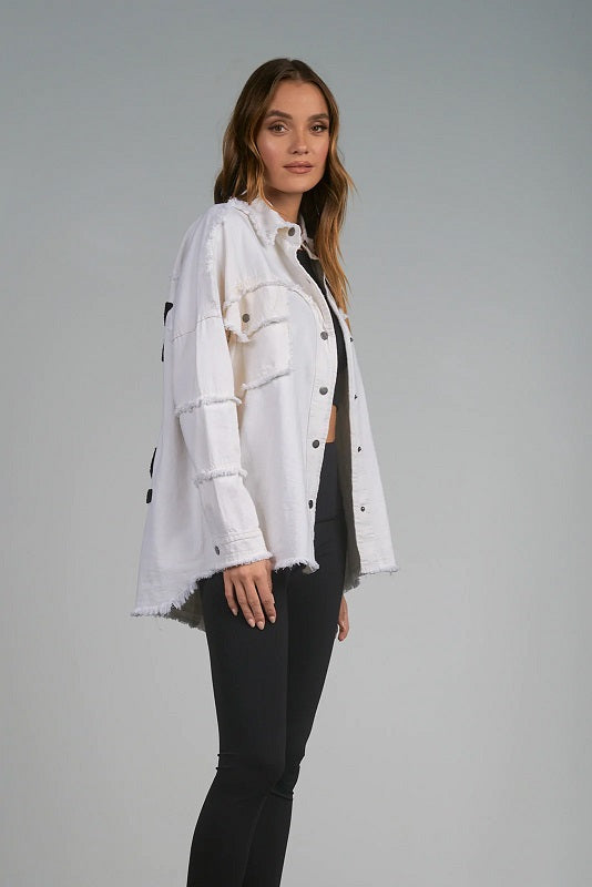 DEVON “ROCK & ROLL” JACKET-WHITE - Kingfisher Road - Online Boutique