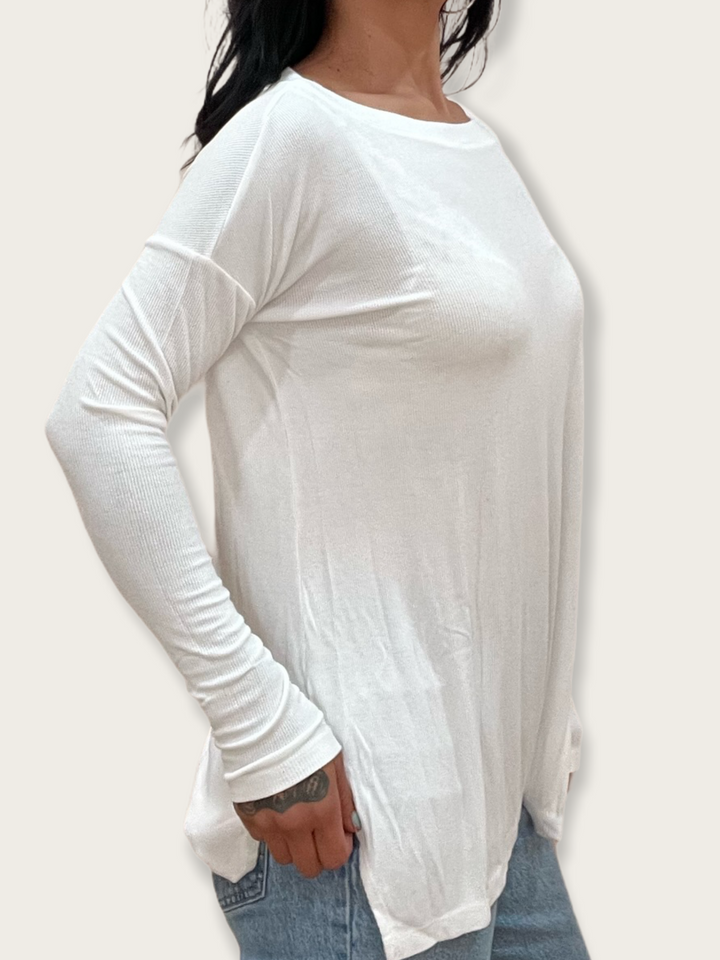 BRANDY ON/OFF SHOULDER TUNIC - WHITE - Kingfisher Road - Online Boutique