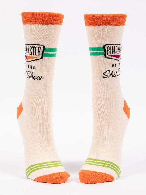 Ringmaster Of The Shit Show Women's Crew Socks - Kingfisher Road - Online Boutique