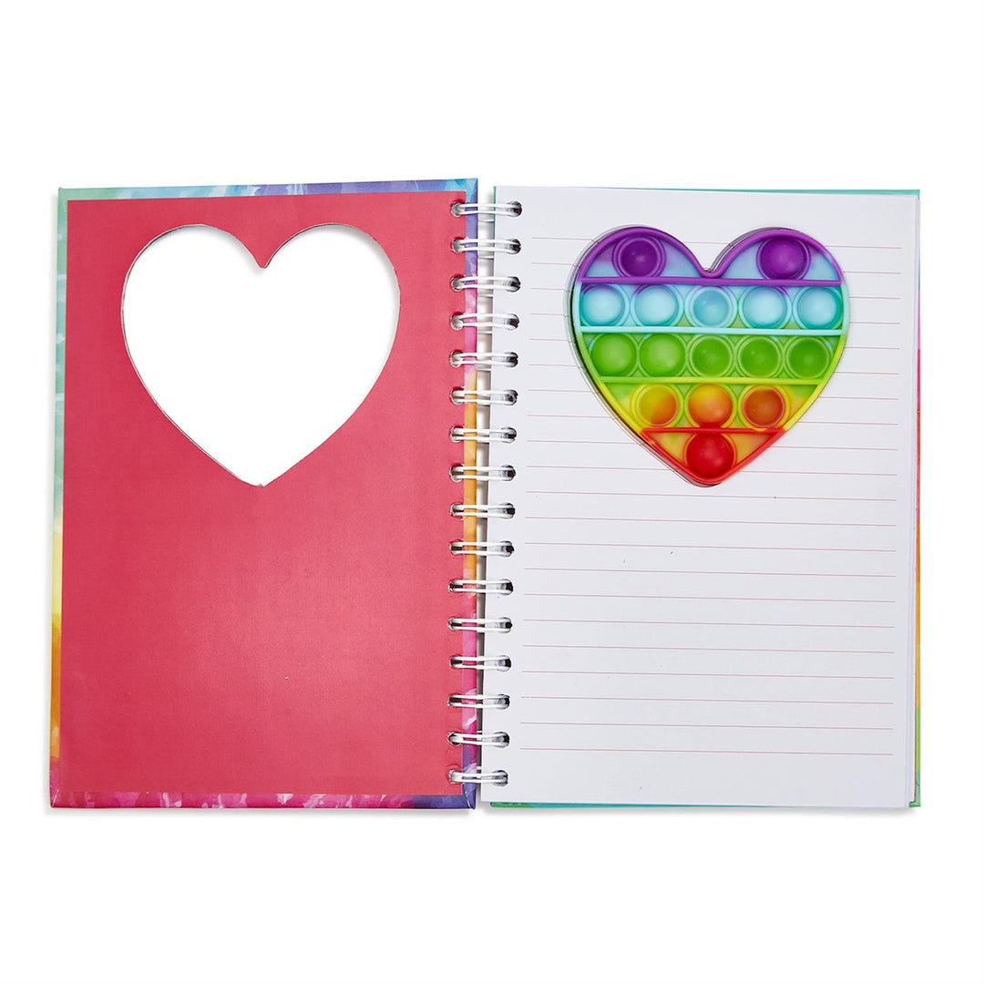 HEART RAINBOW POPPER NOTEBOOK - Kingfisher Road - Online Boutique