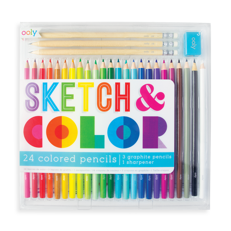 SKETCH AND COLOR PENCIL SET - Kingfisher Road - Online Boutique