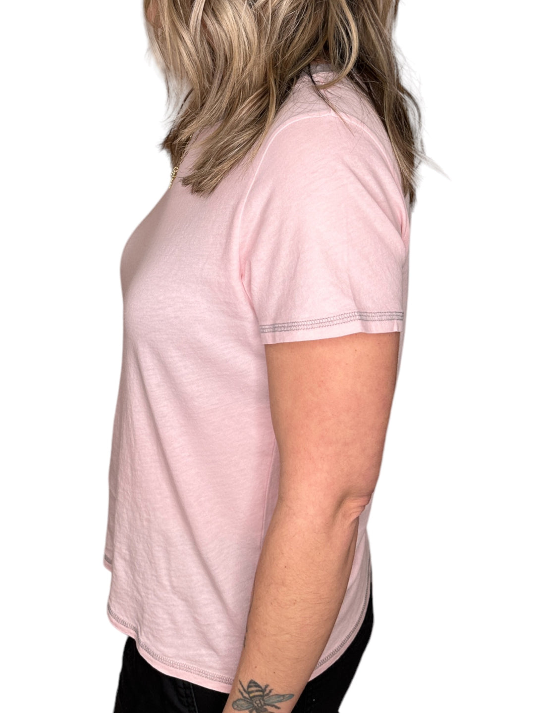 COLLEEN RINGER TEE - ROSE - Kingfisher Road - Online Boutique