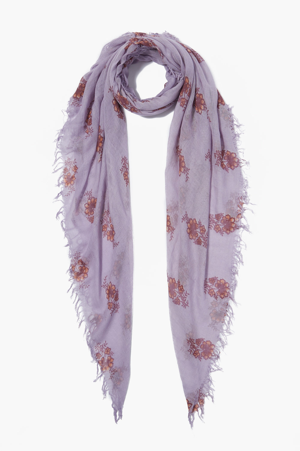 CASHMERE FLORAL SCARF - ORCHID HUSH - Kingfisher Road - Online Boutique