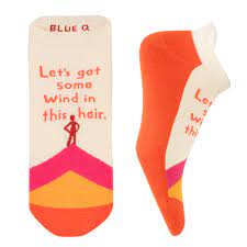 LET'S GET SOME WIND IN THIS HAIR SNEAKER SOCKS - Kingfisher Road - Online Boutique