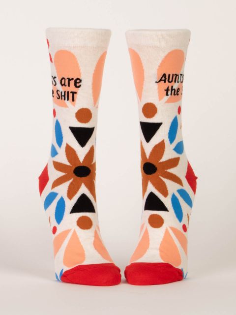 AUNTS ARE THE SHIT CREW SOCKS - Kingfisher Road - Online Boutique